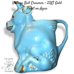 Vintage Pearl China Co. 22 Karat Gold Pitcher & Creamer - Hand-Decorated Eleganc